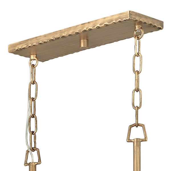 Farrah 48" Eight Lights Medium Linear, Burnished Gold