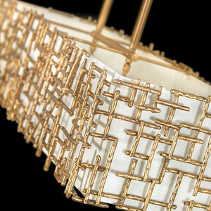 Farrah 48" Eight Lights Medium Linear, Burnished Gold