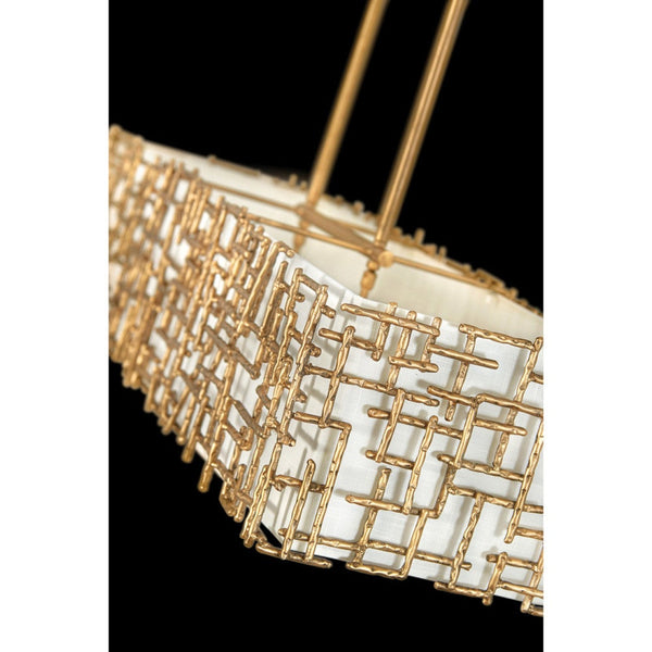 Farrah 48" Eight Lights Medium Linear, Burnished Gold