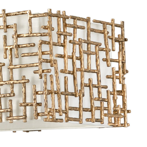 Farrah 60" Ten Lights Large Linear, Burnished Gold