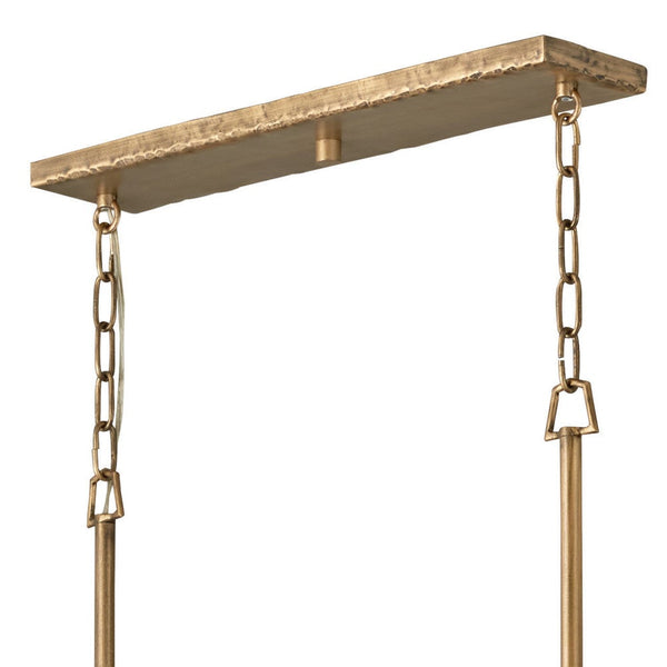 Farrah 60" Ten Lights Large Linear, Burnished Gold