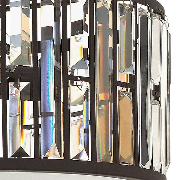 Gemma 16" Three Lights Medium Flush Mount, Vintage Bronze