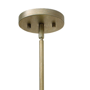 Gemma 16" Three Lights Large Convertible Drum, Silver Leaf