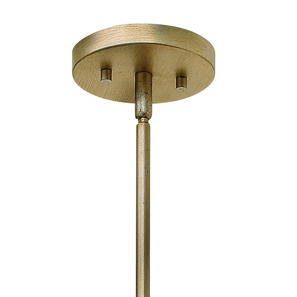 Gemma 21" Three Lights Small Drum, Silver Leaf