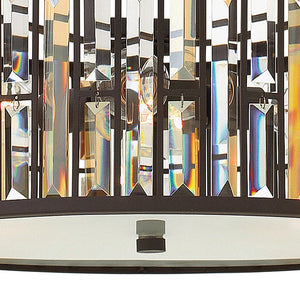 Gemma 21" Three Lights Small Drum, Vintage Bronze