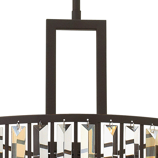 Gemma 21" Three Lights Small Drum, Vintage Bronze