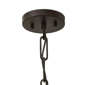 Gemma 16" Six Lights Large Two Tier Drum, Vintage Bronze