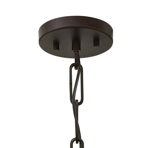 Gemma 16" Six Lights Large Two Tier Drum, Vintage Bronze