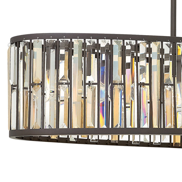 Gemma 45" Six Lights Medium Linear, Vintage Bronze