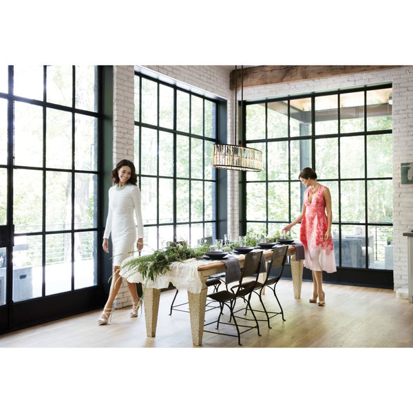 Gemma 45" Six Lights Medium Linear, Vintage Bronze