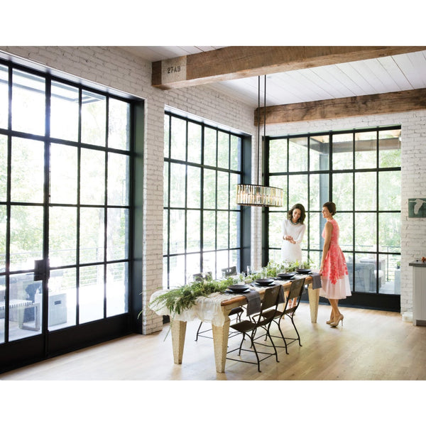 Gemma 45" Six Lights Medium Linear, Vintage Bronze