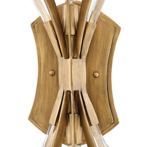 Vida 9" Two Lights Medium Sconce, Burnished Gold