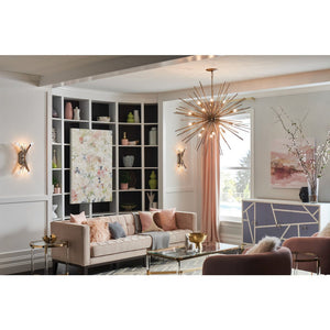Vida 9" Two Lights Medium Sconce, Burnished Gold