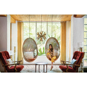 Vida 22" Thirteen Lights Small Orb Chandelier, Burnished Gold