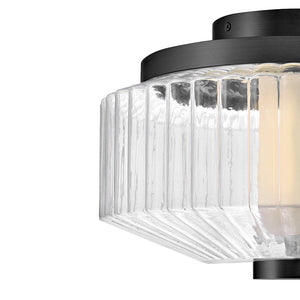 Veleta 13" Small LED Flush Mount, Black