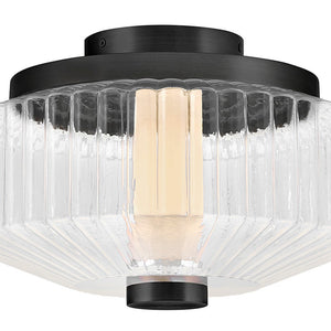 Veleta 13" Small LED Flush Mount, Black