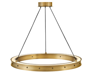 Althea 26" Medium Chandelier, Lacquered Brass