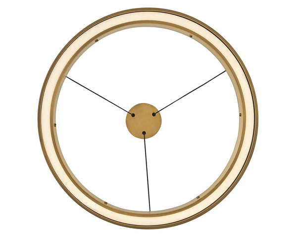 Althea 26" Medium Chandelier, Lacquered Brass