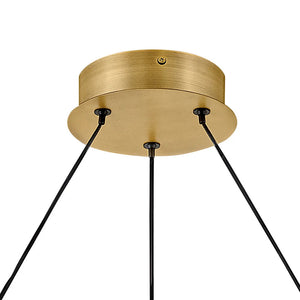 Althea 26" Medium Chandelier, Lacquered Brass