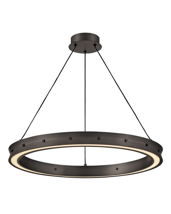 Althea 26" Medium Chandelier, Satin Black