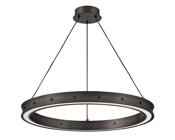 Althea 26" Medium Chandelier, Satin Black