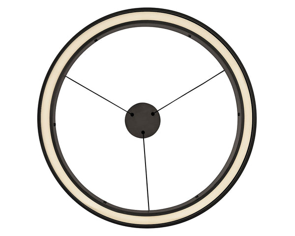 Althea 26" Medium Chandelier, Satin Black