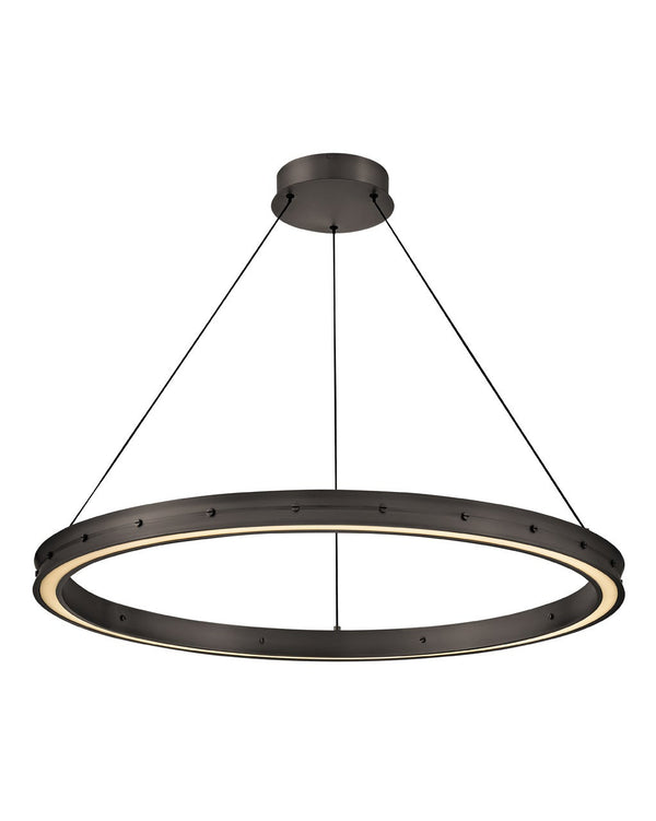 Althea 38" Large Chandelier, Satin Black