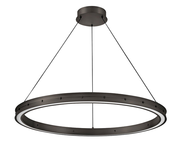 Althea 38" Large Chandelier, Satin Black