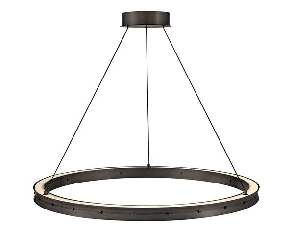 Althea 38" Large Chandelier, Satin Black