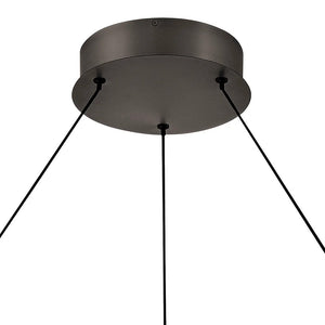 Althea 38" Large Chandelier, Satin Black