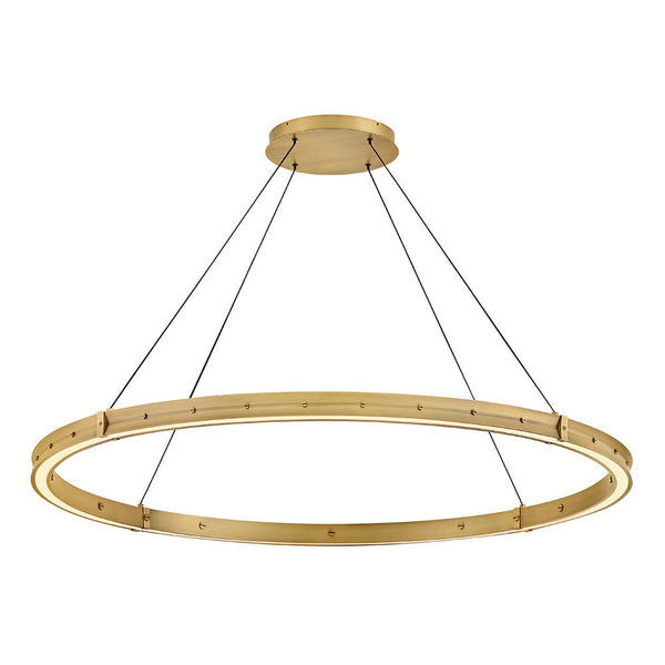 Althea 53" Extra Large Chandelier, Lacquered Brass