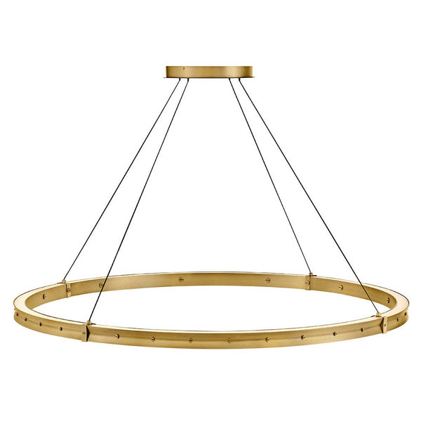 Althea 53" Extra Large Chandelier, Lacquered Brass