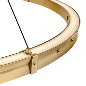 Althea 53" Extra Large Chandelier, Lacquered Brass