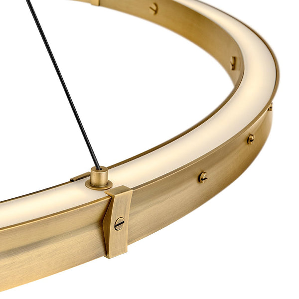 Althea 53" Extra Large Chandelier, Lacquered Brass