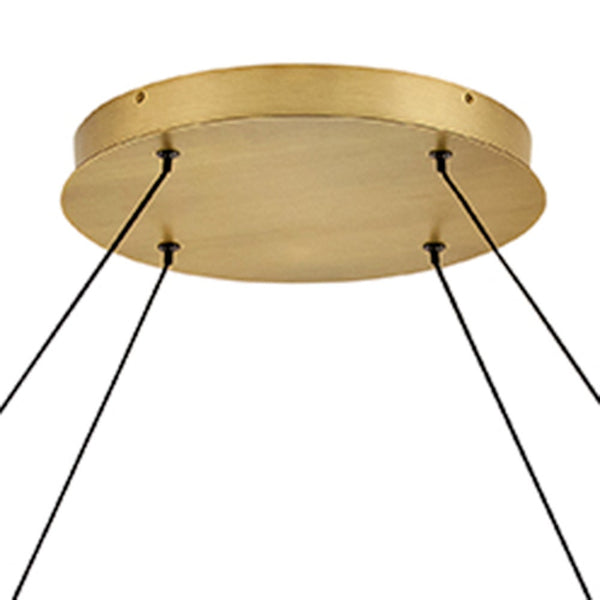 Althea 53" Extra Large Chandelier, Lacquered Brass