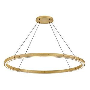 Althea 53" Extra Large Chandelier, Lacquered Brass