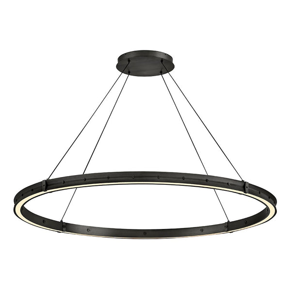 Althea 53" Extra Large Chandelier, Satin Black