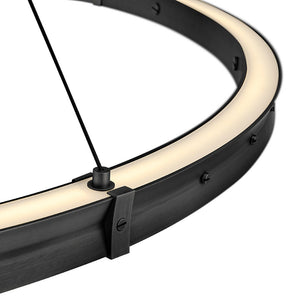 Althea 53" Extra Large Chandelier, Satin Black