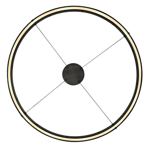 Althea 53" Extra Large Chandelier, Satin Black