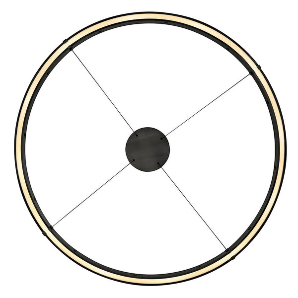 Althea 53" Extra Large Chandelier, Satin Black