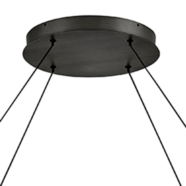 Althea 53" Extra Large Chandelier, Satin Black