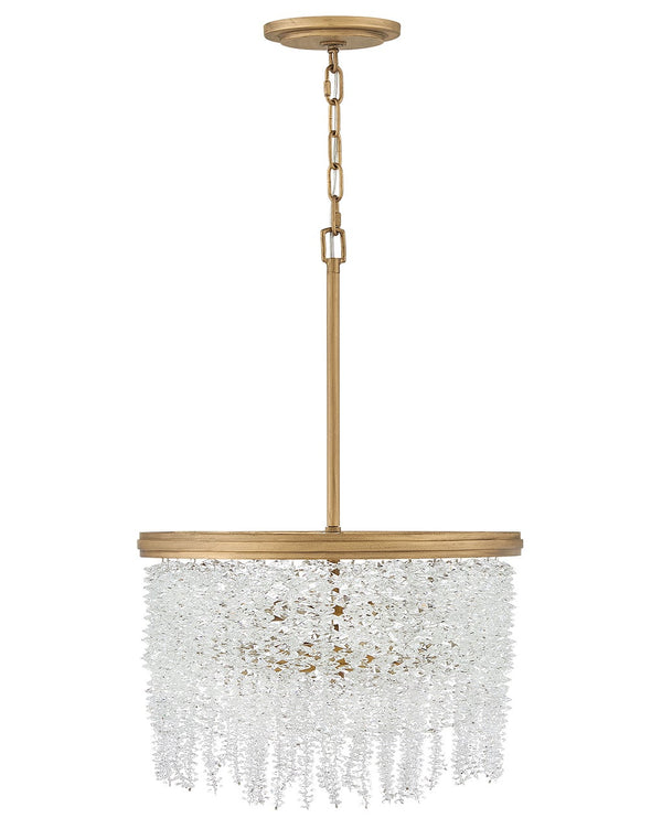 Rubina 18" Four Lights Medium Convertible Semi-Flush Mount, Burnished Gold