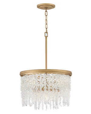 Rubina 18" Four Lights Medium Convertible Semi-Flush Mount, Burnished Gold