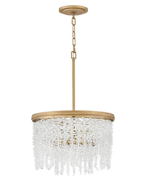 Rubina 18" Four Lights Medium Convertible Semi-Flush Mount, Burnished Gold