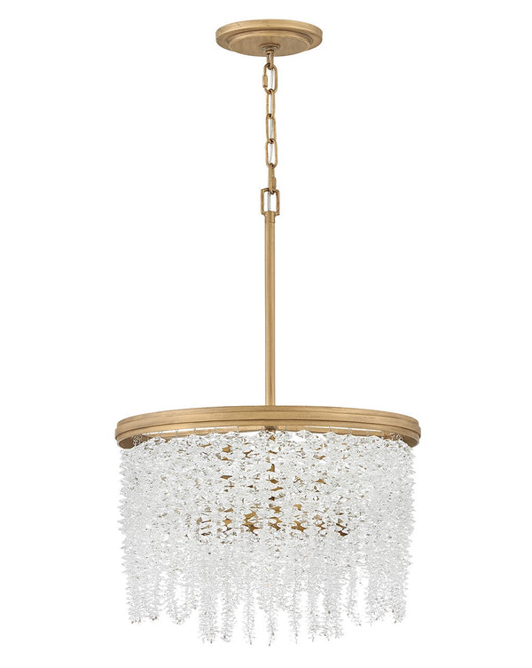 Rubina 18" Four Lights Medium Convertible Semi-Flush Mount, Burnished Gold