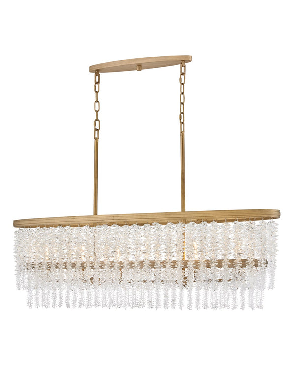 Rubina 48" Six Lights Medium Linear, Burnished Gold