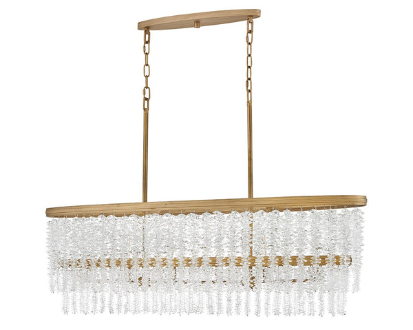 Rubina 48" Six Lights Medium Linear, Burnished Gold