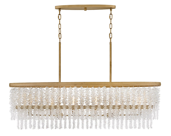 Rubina 48" Six Lights Medium Linear, Burnished Gold