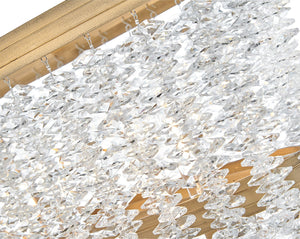 Rubina 48" Six Lights Medium Linear, Burnished Gold