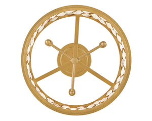 Estie 16" Three Lights Medium Convertible Semi-Flush Mount, Piastra Gold